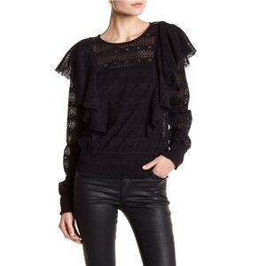 Melrose and Market Ruffle Lace Blouse